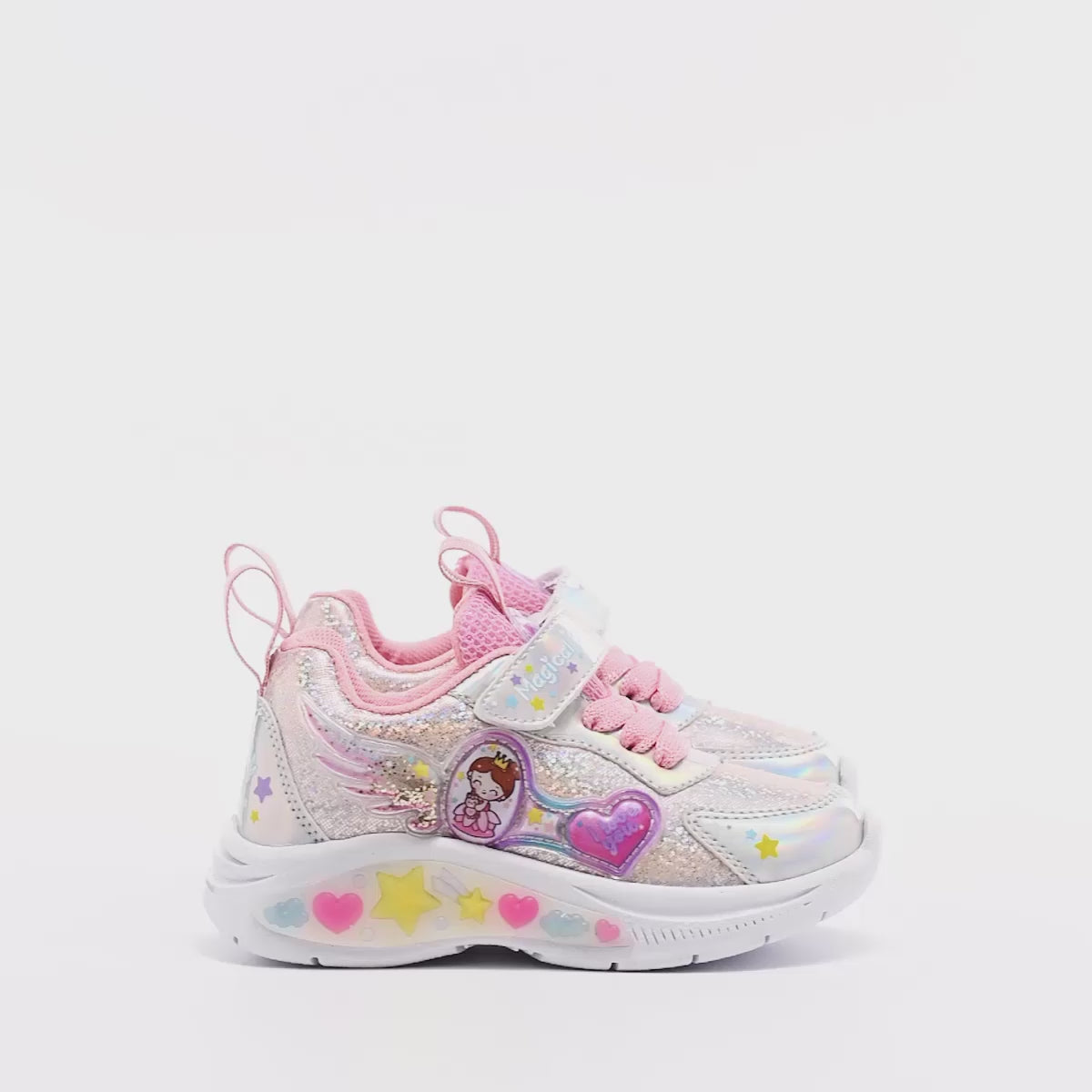 Tenis urbano con luces On Kids para niña preescolar