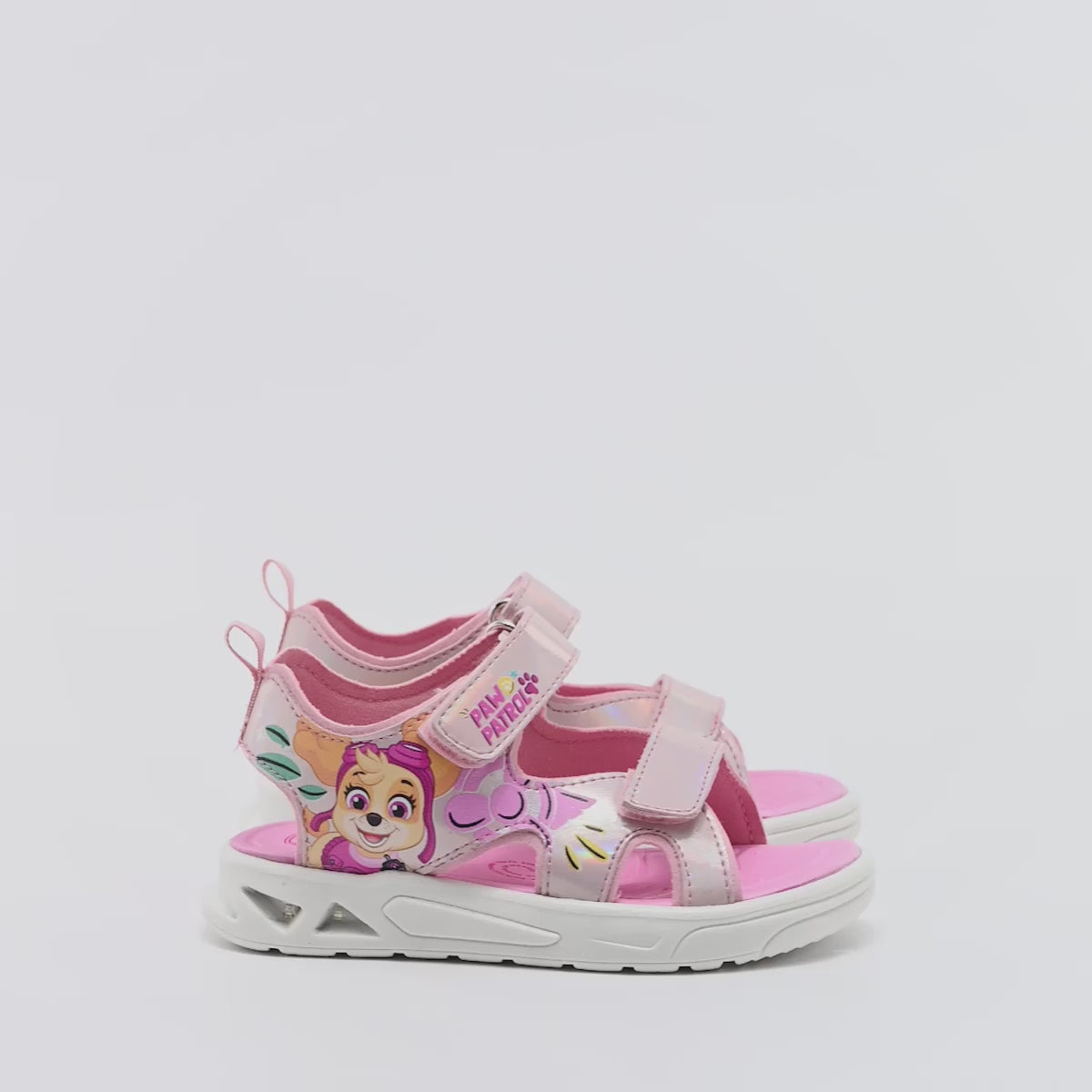 Sandalia luces Paw Patrol para niña marca Tropicana Rosa cod. 126093