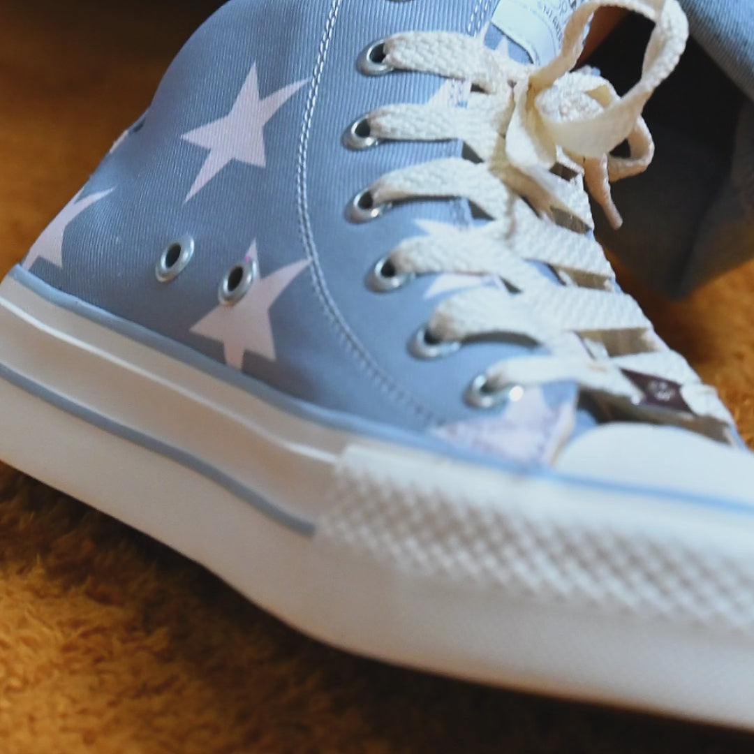  Pakar.com | Moramora Tenis urbano para mujer  color azul con estrellas blancas | Tienda online