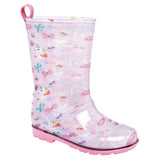 Bota de lluvia  para niñas marca Top Moda Rosa cod. 105395