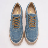 Zapato tipo mocasín para Mujer marca Moramora Azul cod. 122034