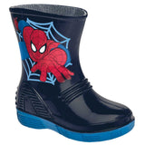 Bota impermeable de Spiderman  para Niño marca Sandak Azul Marino cod. 76458